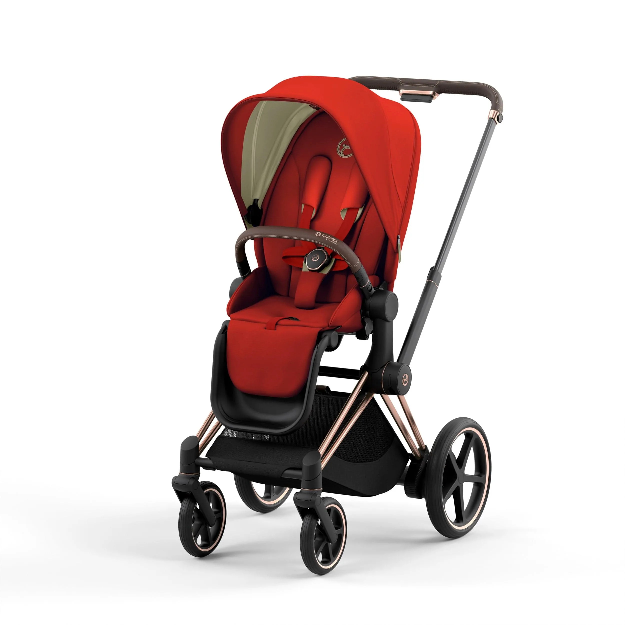 Cybex ePriam 2 Complete Stroller Rose Gold/Brown