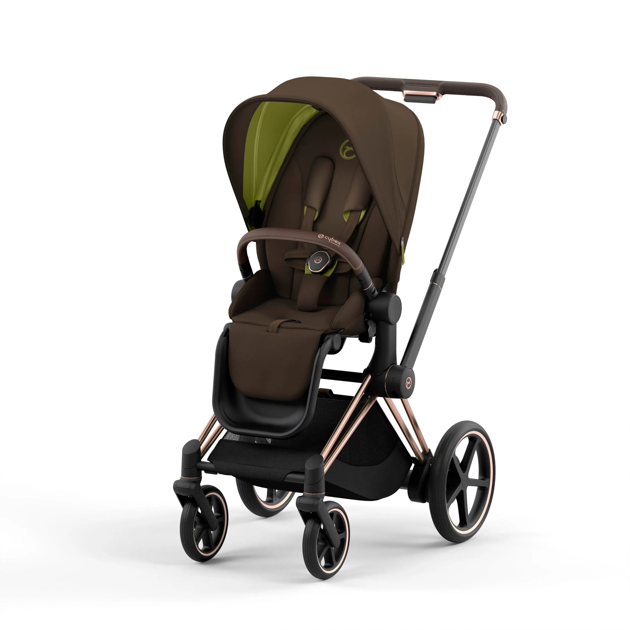 Cybex ePriam 2 Complete Stroller Rose Gold/Brown