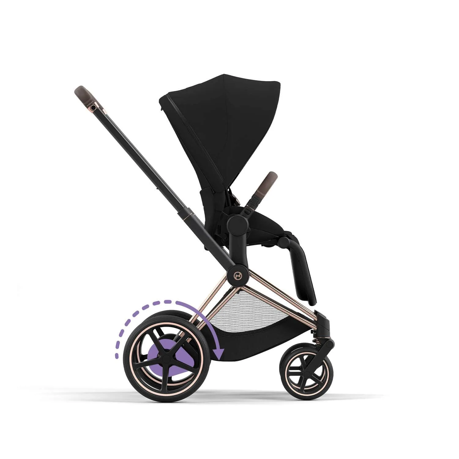 Cybex ePriam 2 Complete Stroller Rose Gold/Brown