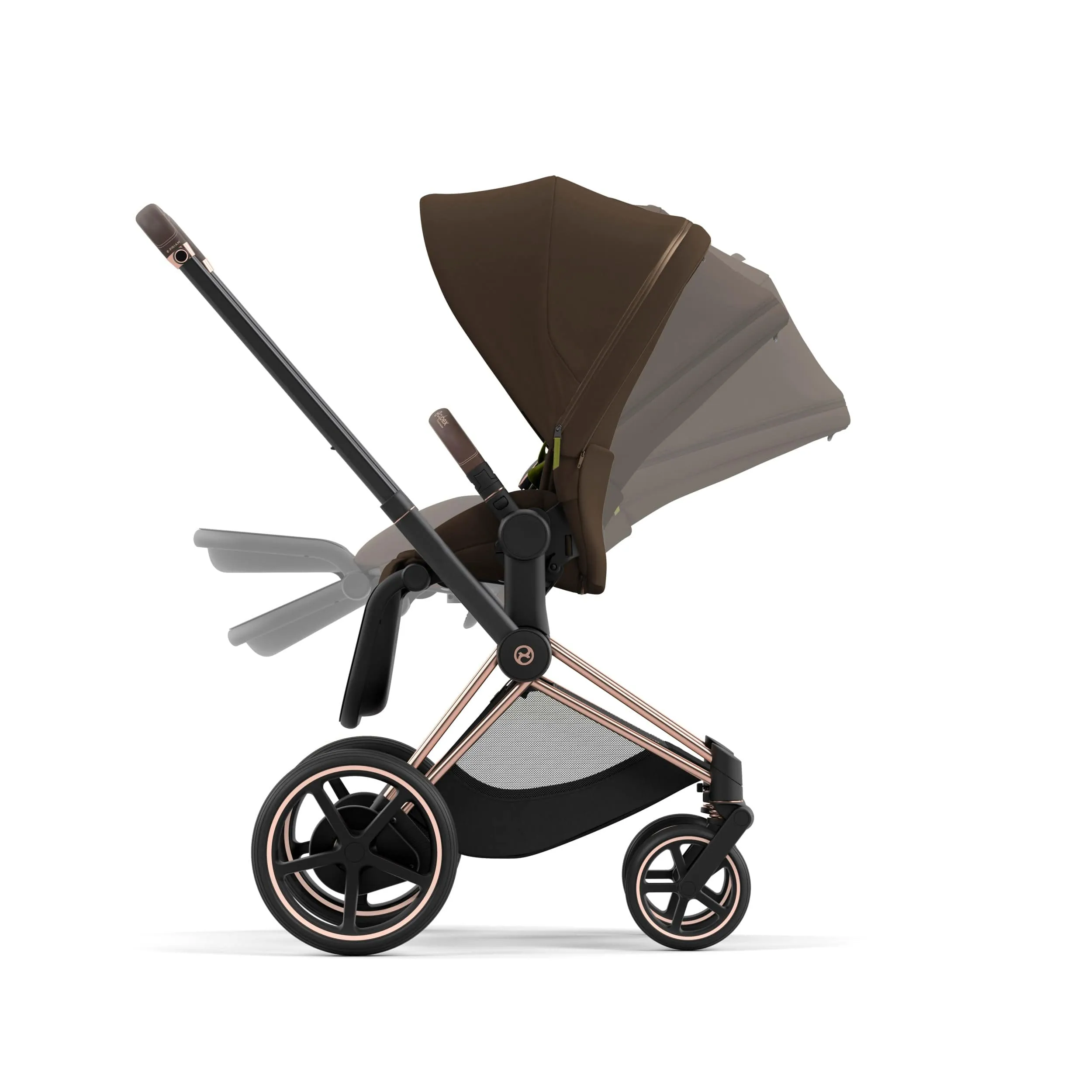 Cybex ePriam 2 Complete Stroller Rose Gold/Brown