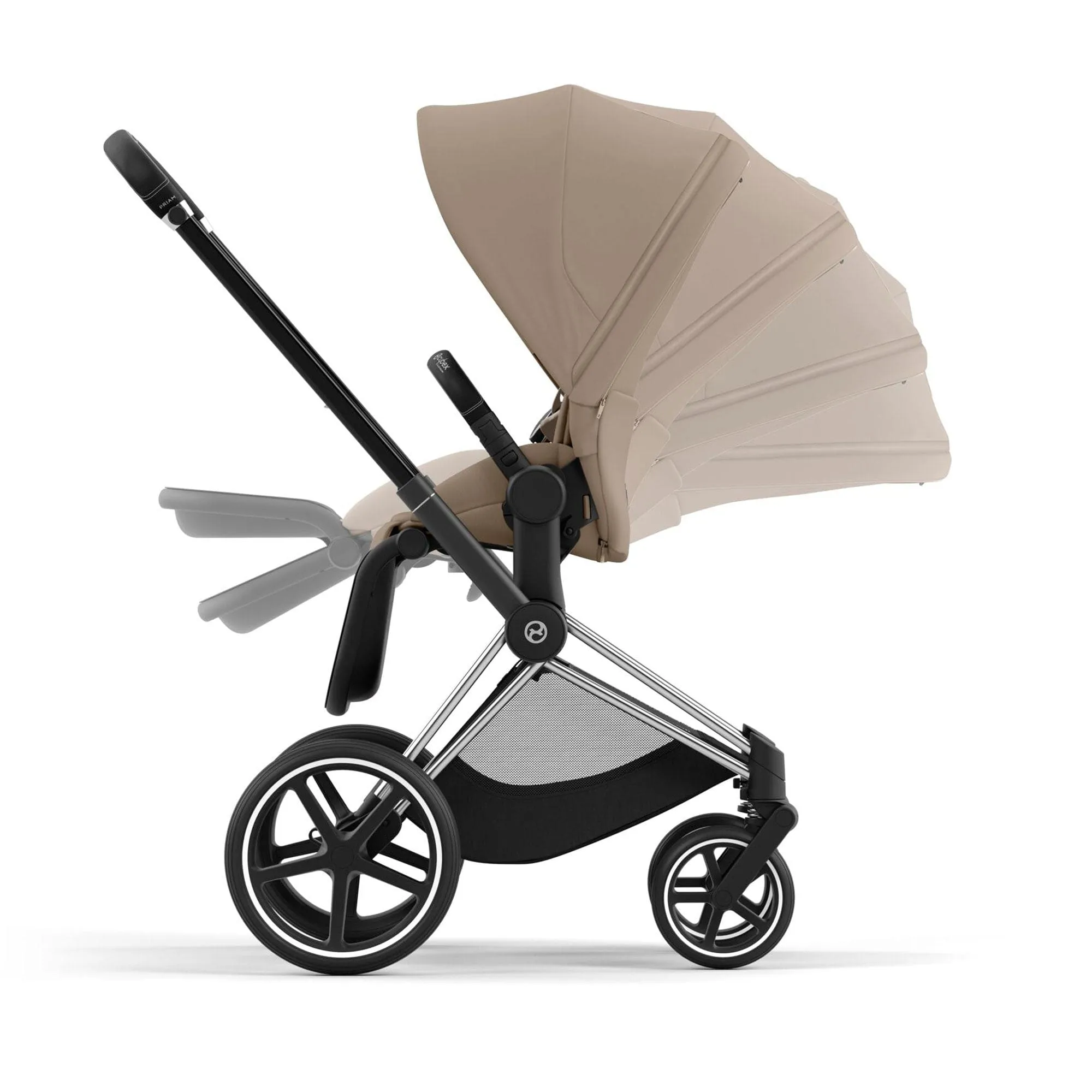 Cybex Priam Travel System With Cloud T in Cozy Beige