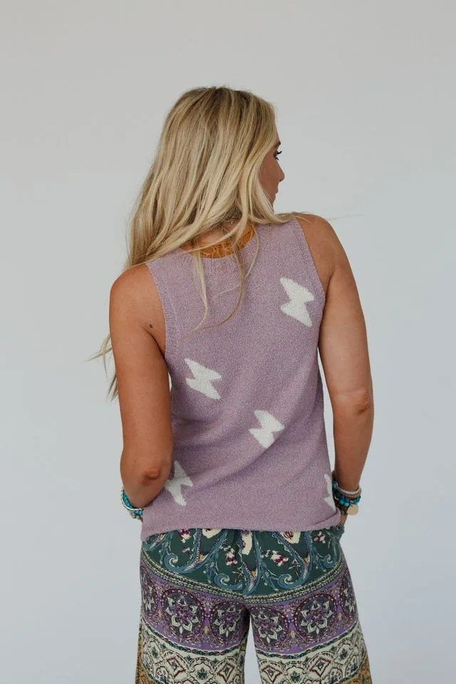 Dash Of Light Top - Mauve