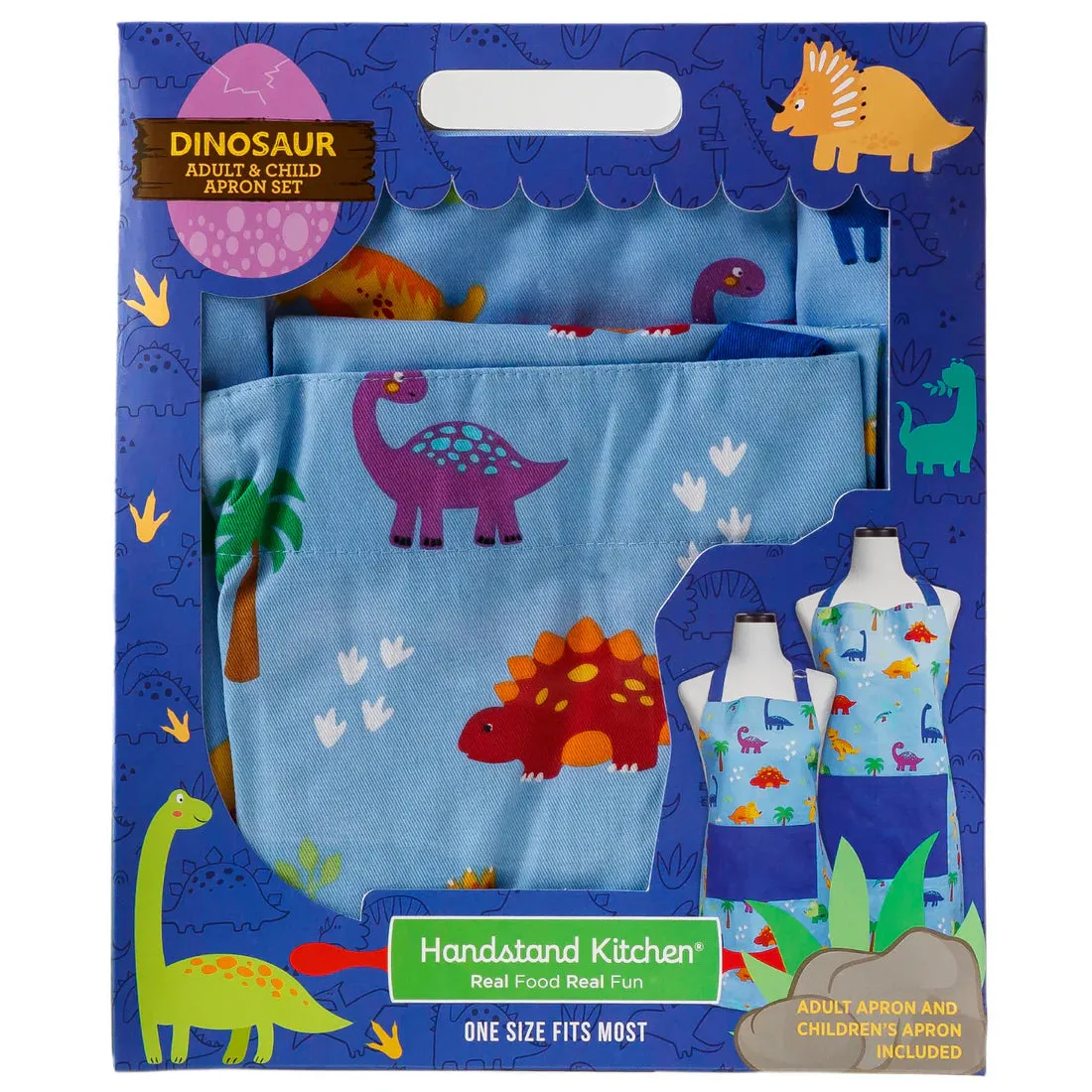 Dinosaur Adult & Child Apron Set