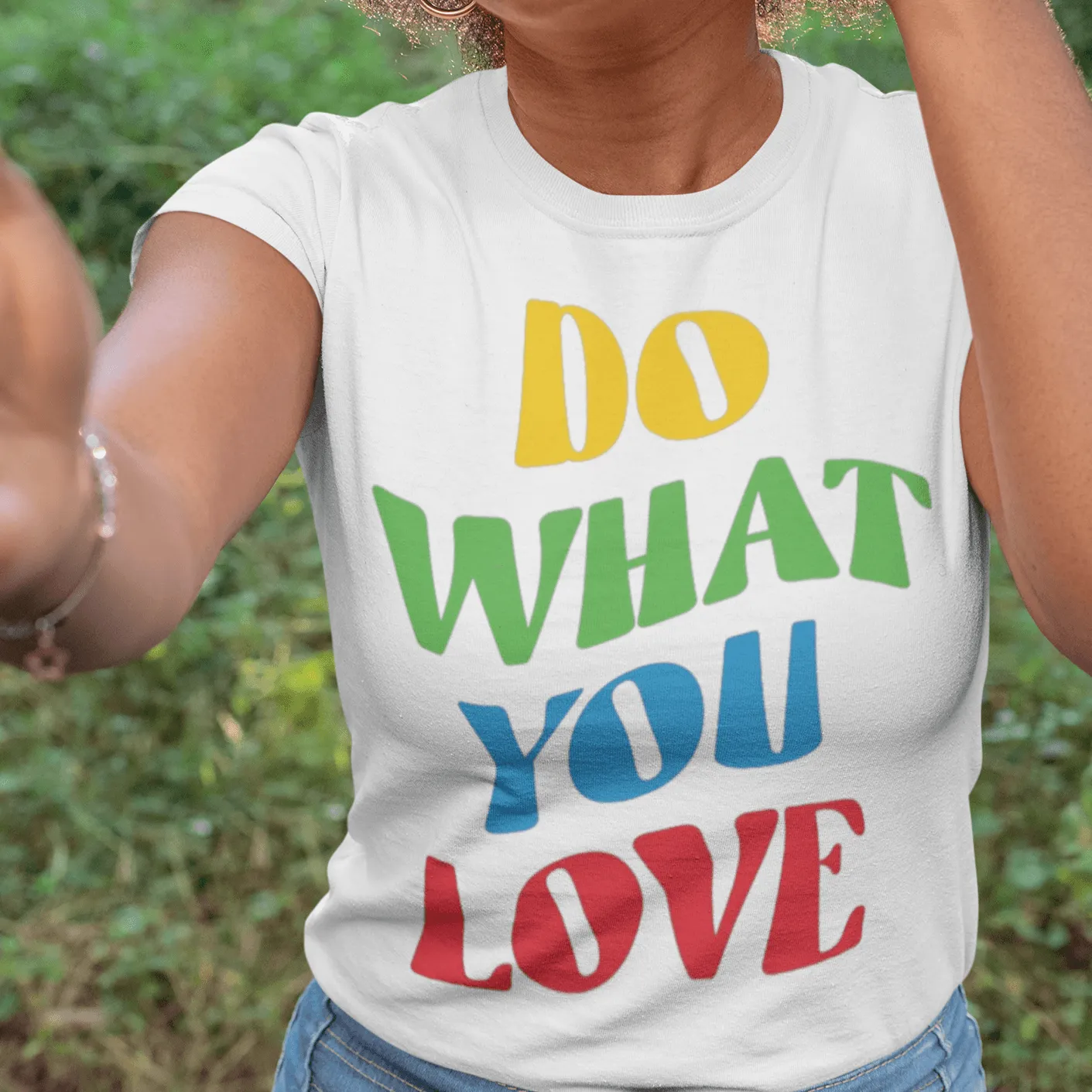 Do What You Love T-shirt Short Sleeve 100% Cotton Crew Neck Top