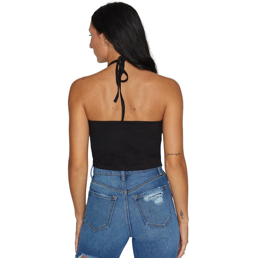 Elon Black Halter Top