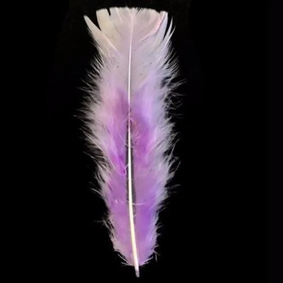 Flat Top Marabou Feather Pack 10 grams - Lilac ((SECONDS))