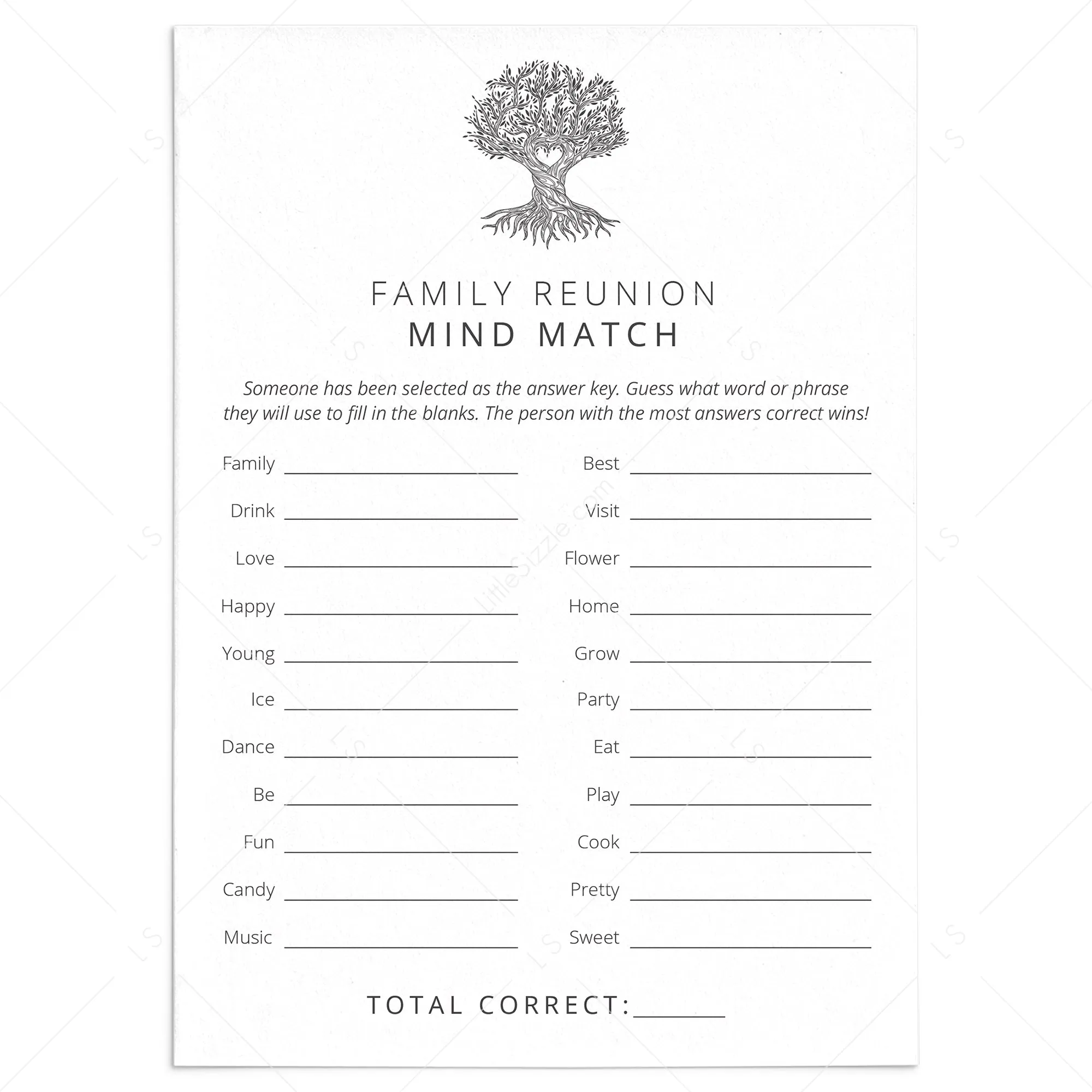 Fun Family Reunion Game for Large Groups