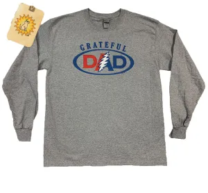 Grateful Dad on Grey Long Sleeve t-shirt