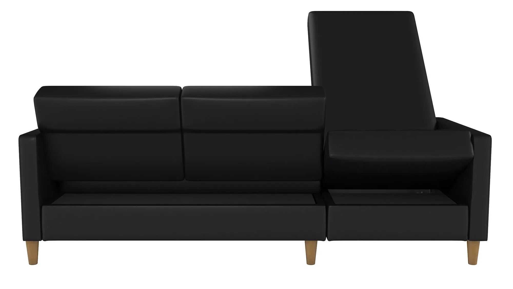 Hartford Storage Sectional Futon and Ottoman