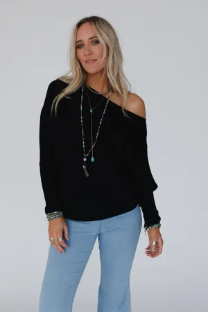 Harvest Dolman Top - Black