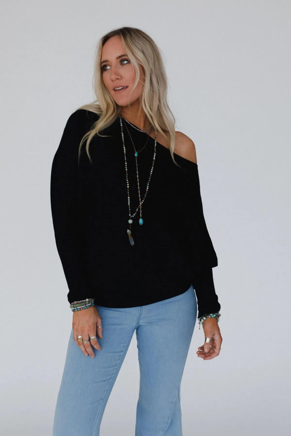 Harvest Dolman Top - Black