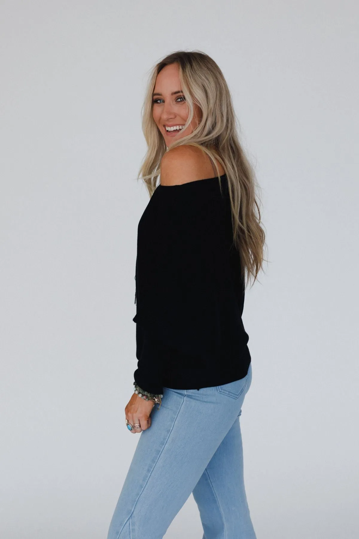 Harvest Dolman Top - Black