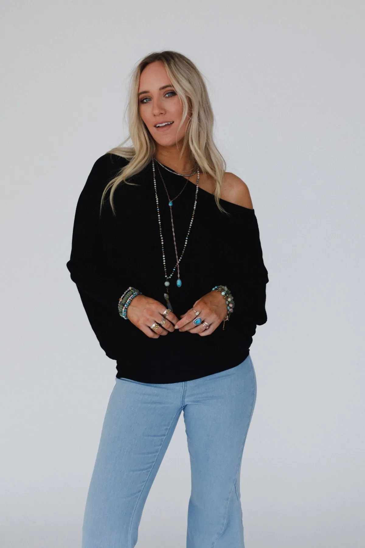 Harvest Dolman Top - Black