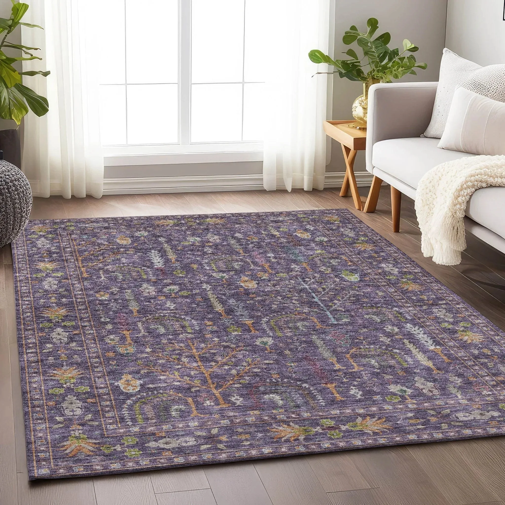 Hatay HY5 Eggplant Rug