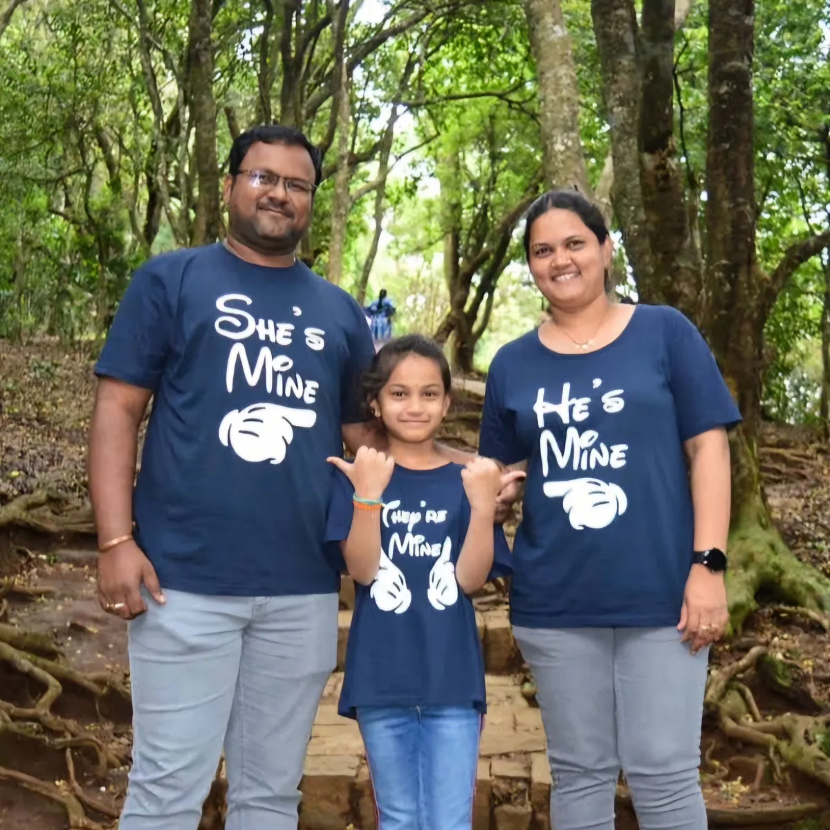 He is Mine She is Mine They are Mine Matching Family Tees