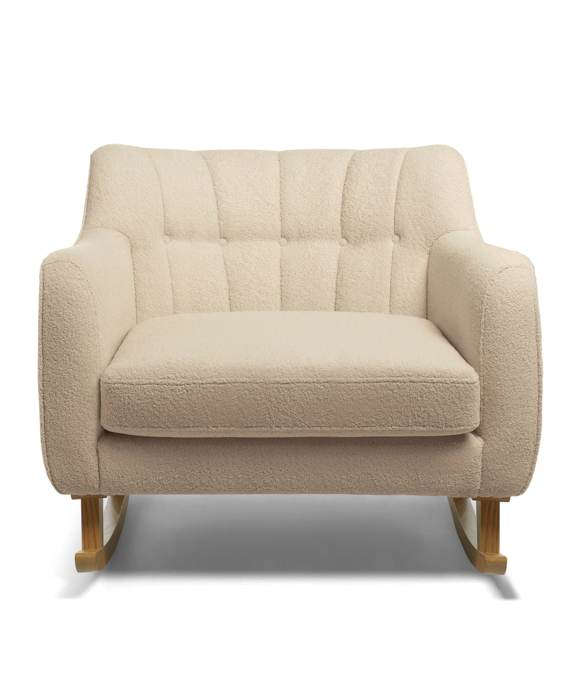 Hilston Cuddle Chair & Footstool Set - Oatmeal Boucle