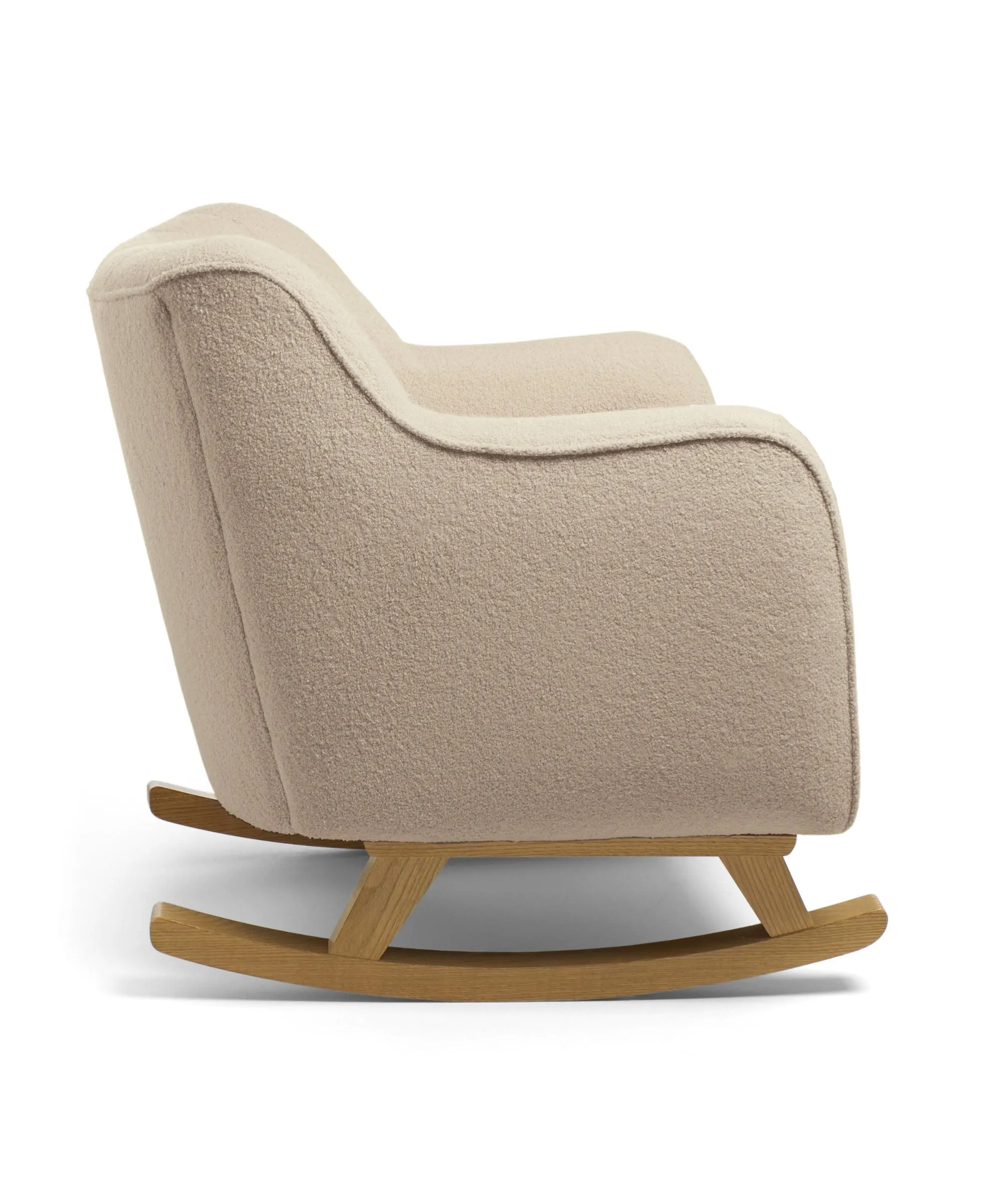 Hilston Cuddle Chair & Footstool Set - Oatmeal Boucle