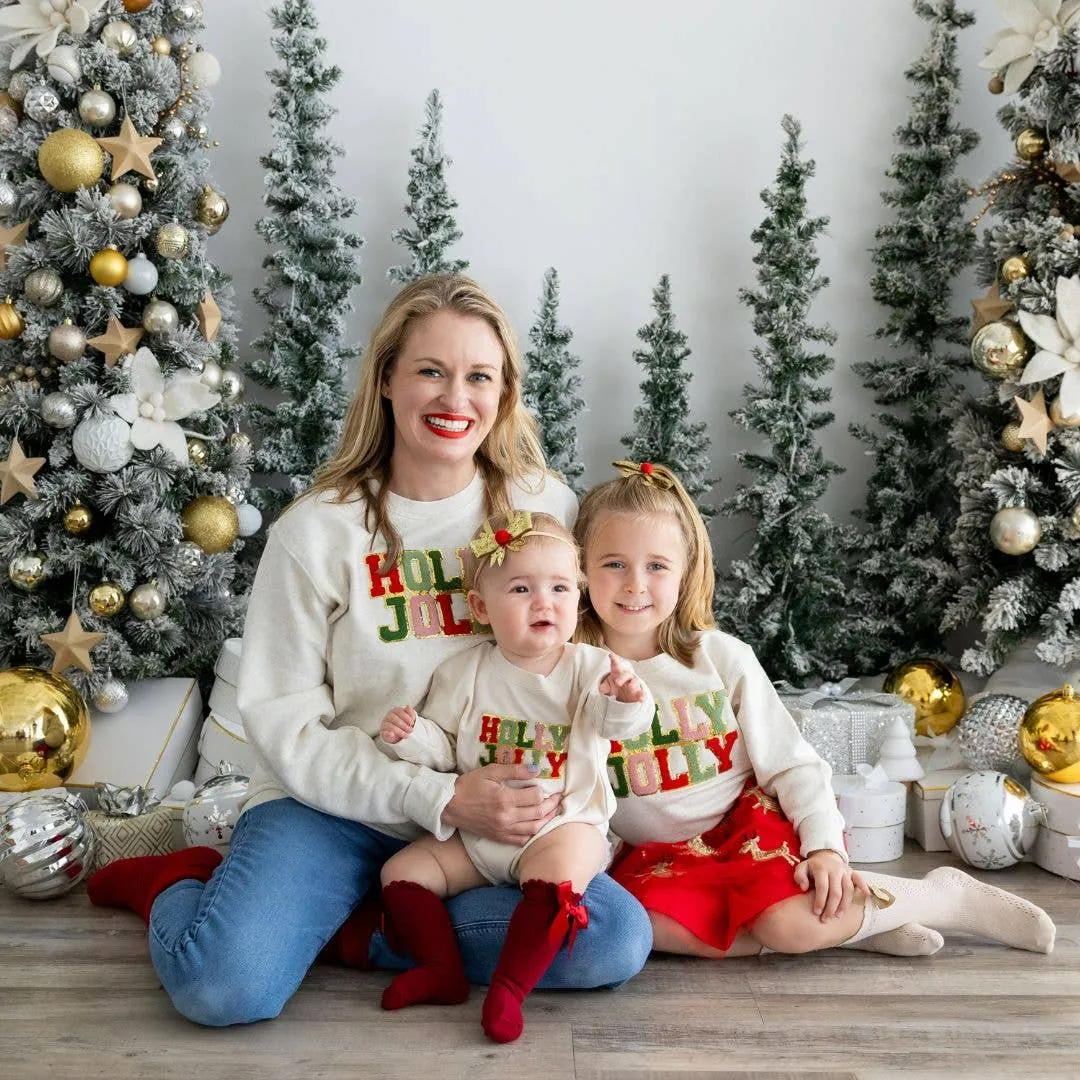 Holly Jolly Patch Christmas Sweatshirt