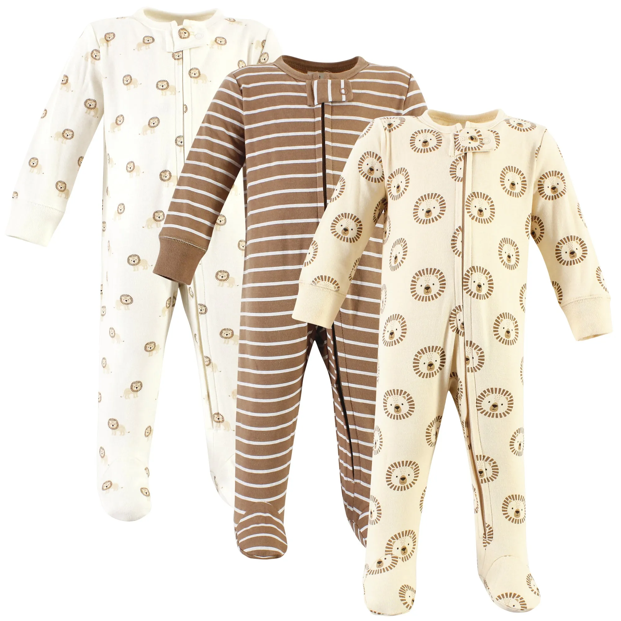 Hudson Baby Cotton Sleep and Play, Brave Lion