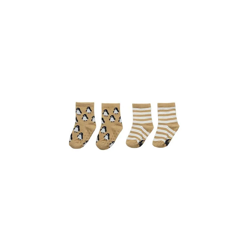 Huxbaby Stripe/penguin 2PK Socks