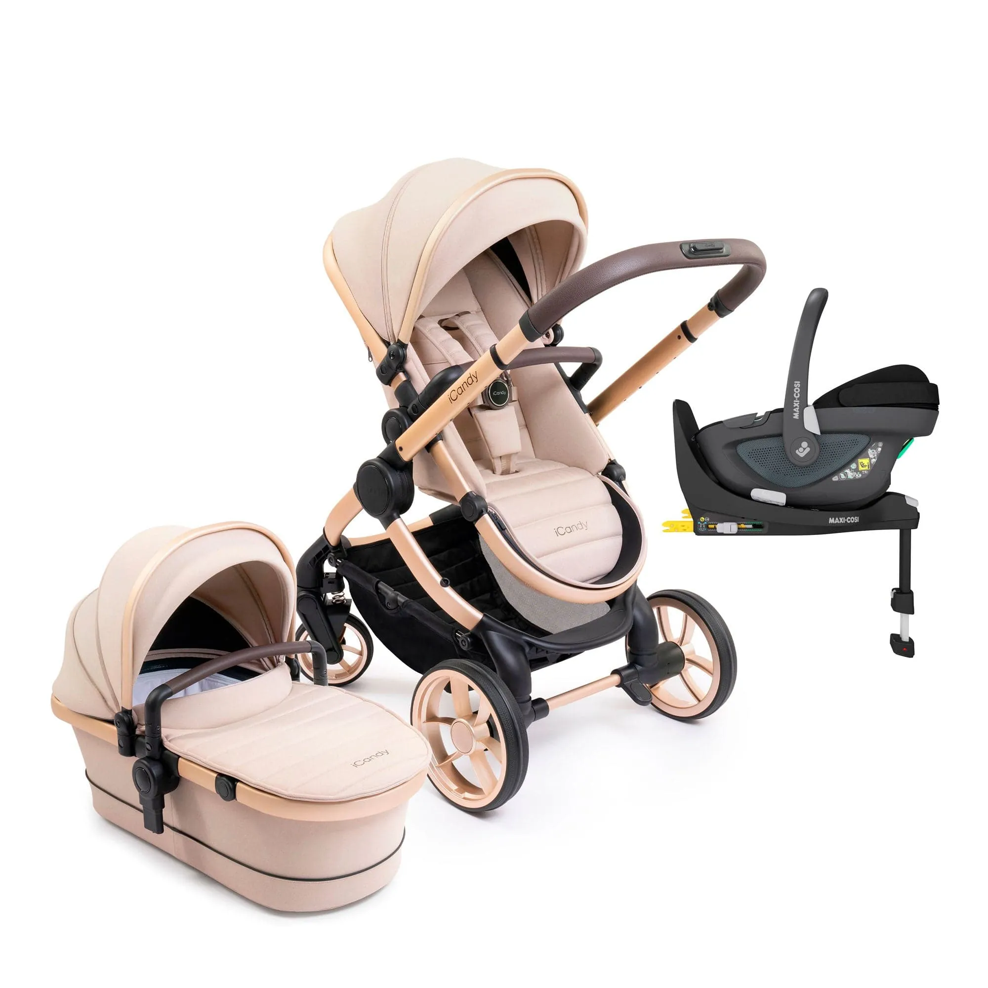 iCandy Peach 7 Maxi-Cosi Combo Set in Biscotti