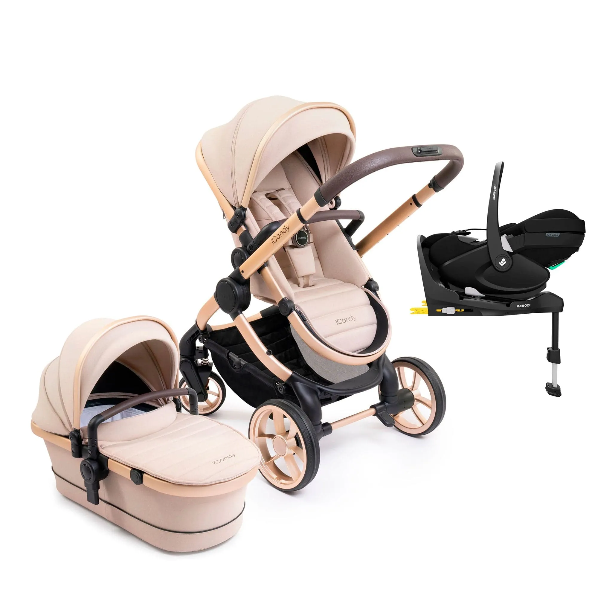 iCandy Peach 7 Maxi-Cosi Combo Set in Biscotti