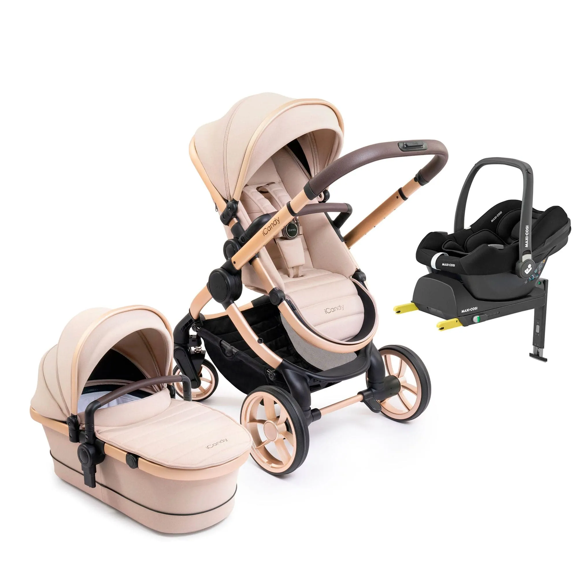 iCandy Peach 7 Maxi-Cosi Combo Set in Biscotti