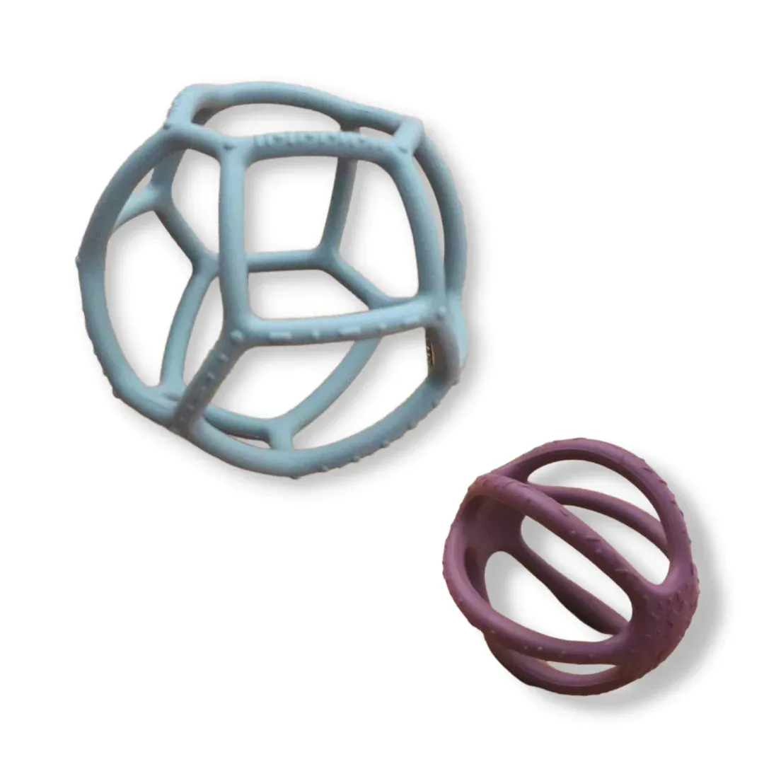 Jellystone Designs Sensory Ball and Fidget - Sage and Dusty Pink