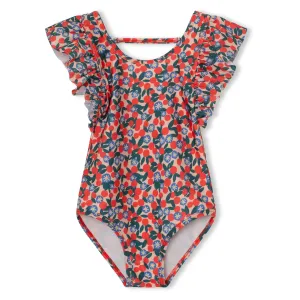 Juliet Red Floral Print Swimsuit