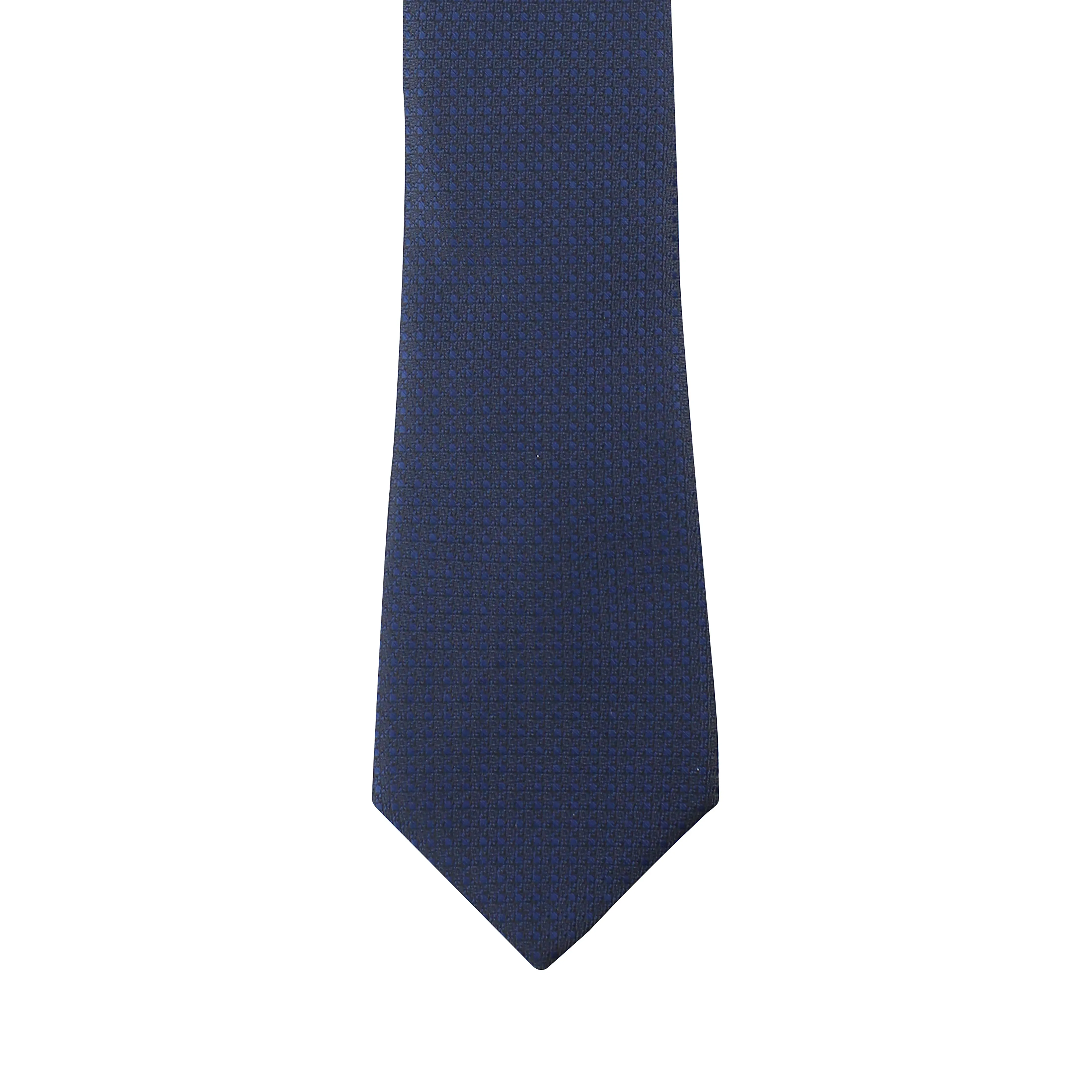 Kovove Pleasing Blue Polka Dot Necktie and Pocket Square Gift Box