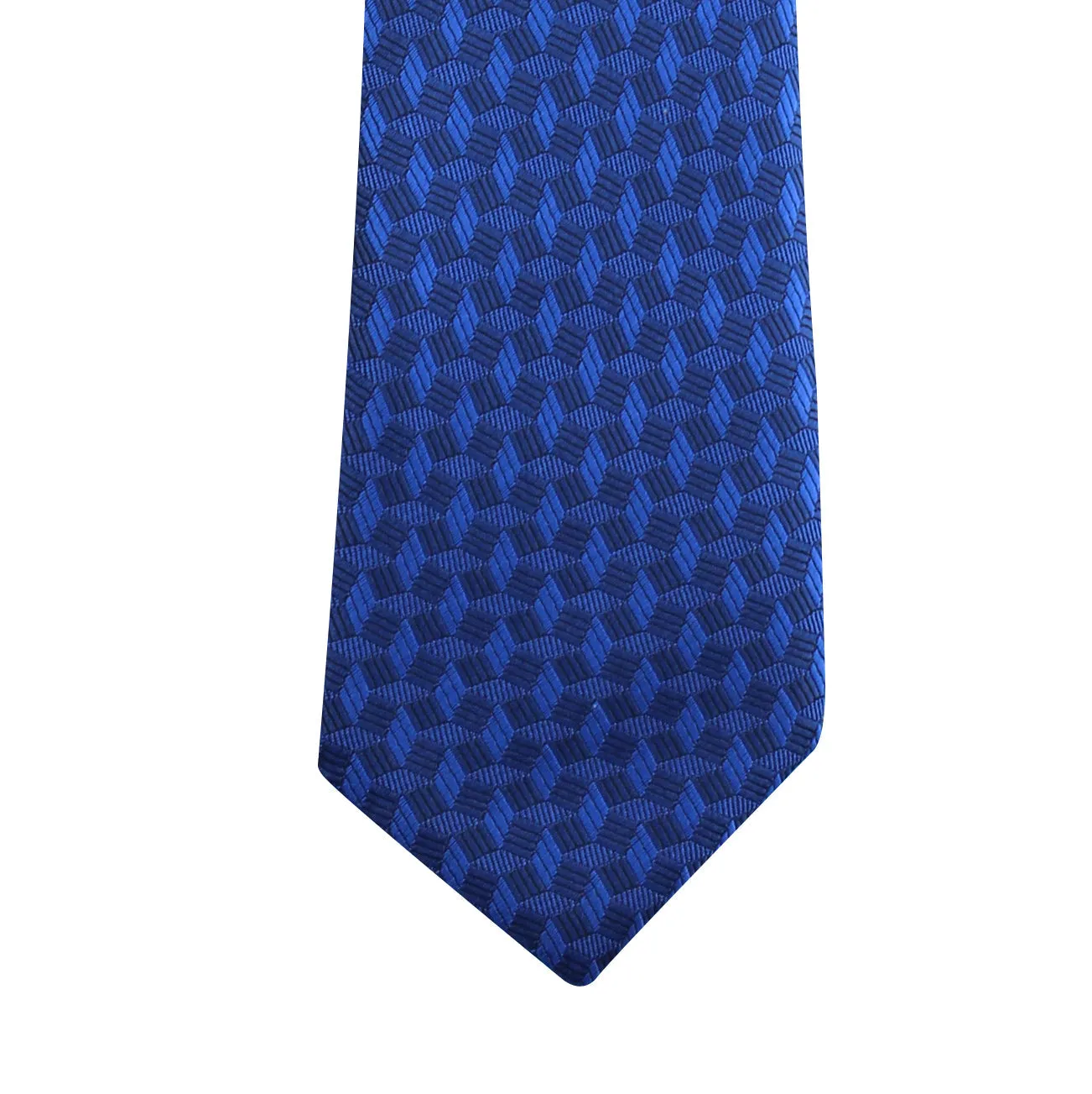 Kovove The Abstractzoid Blue Necktie and Pocket Square Gift Box