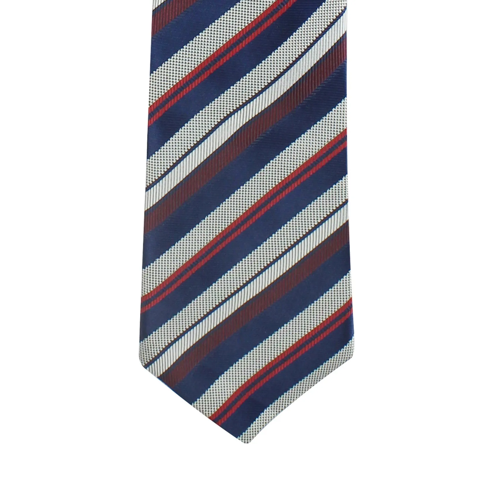 Kovove The Classy Striped Blue Necktie and Pocket Square Gift Box