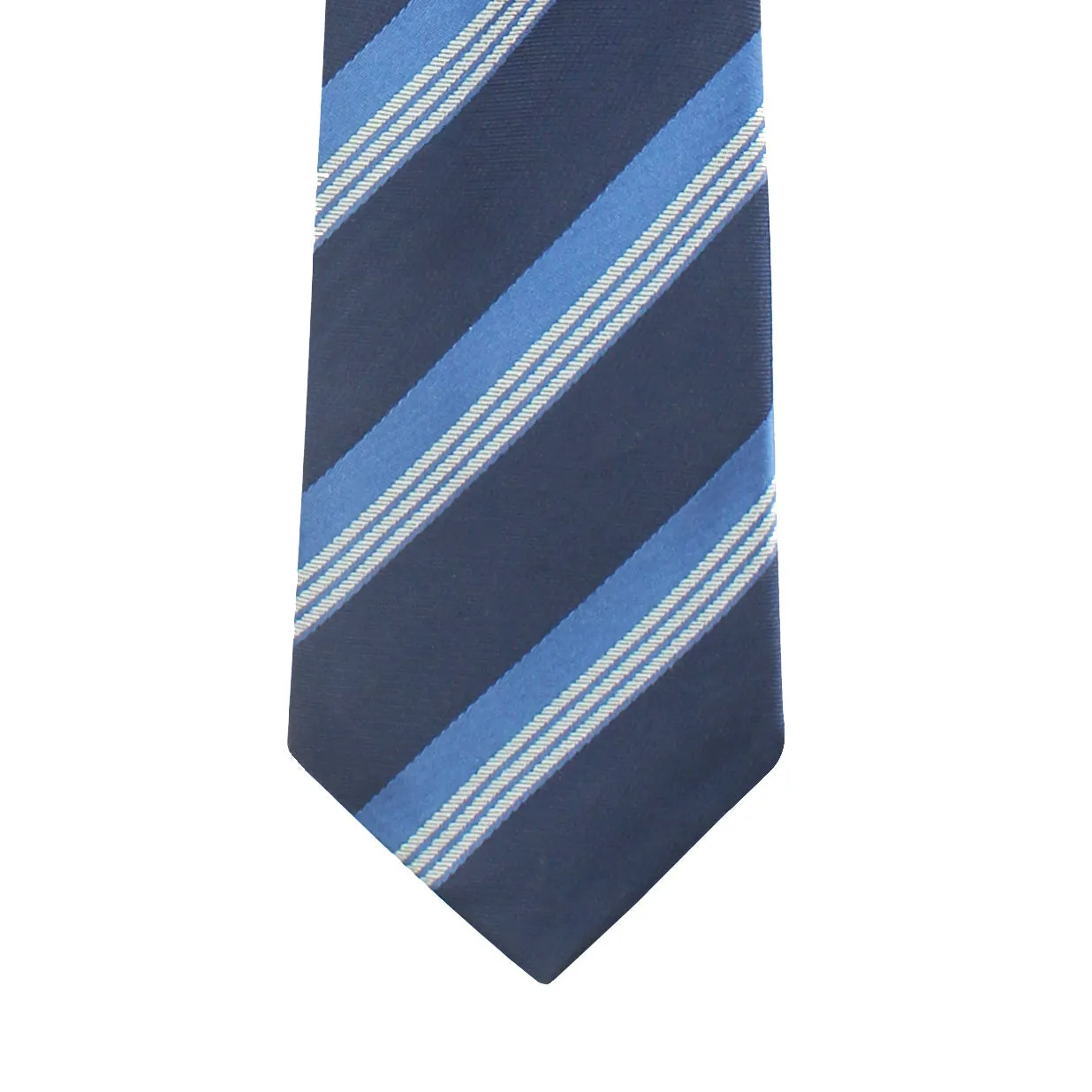 Kovove The Striped Grande Blue Necktie and Pocket Square Gift Box