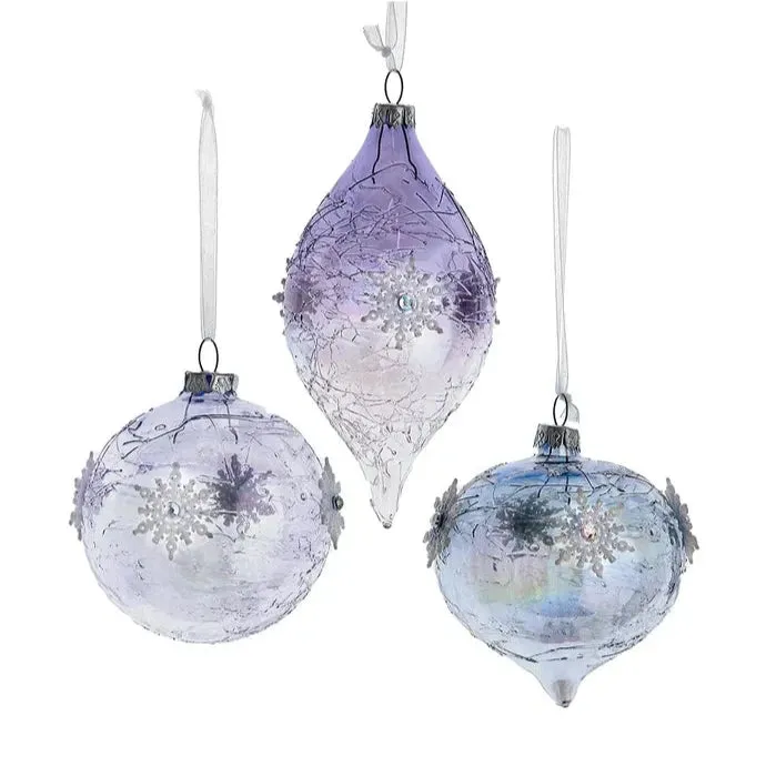 Lavender Ornament with Snowflake