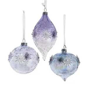 Lavender Ornament with Snowflake