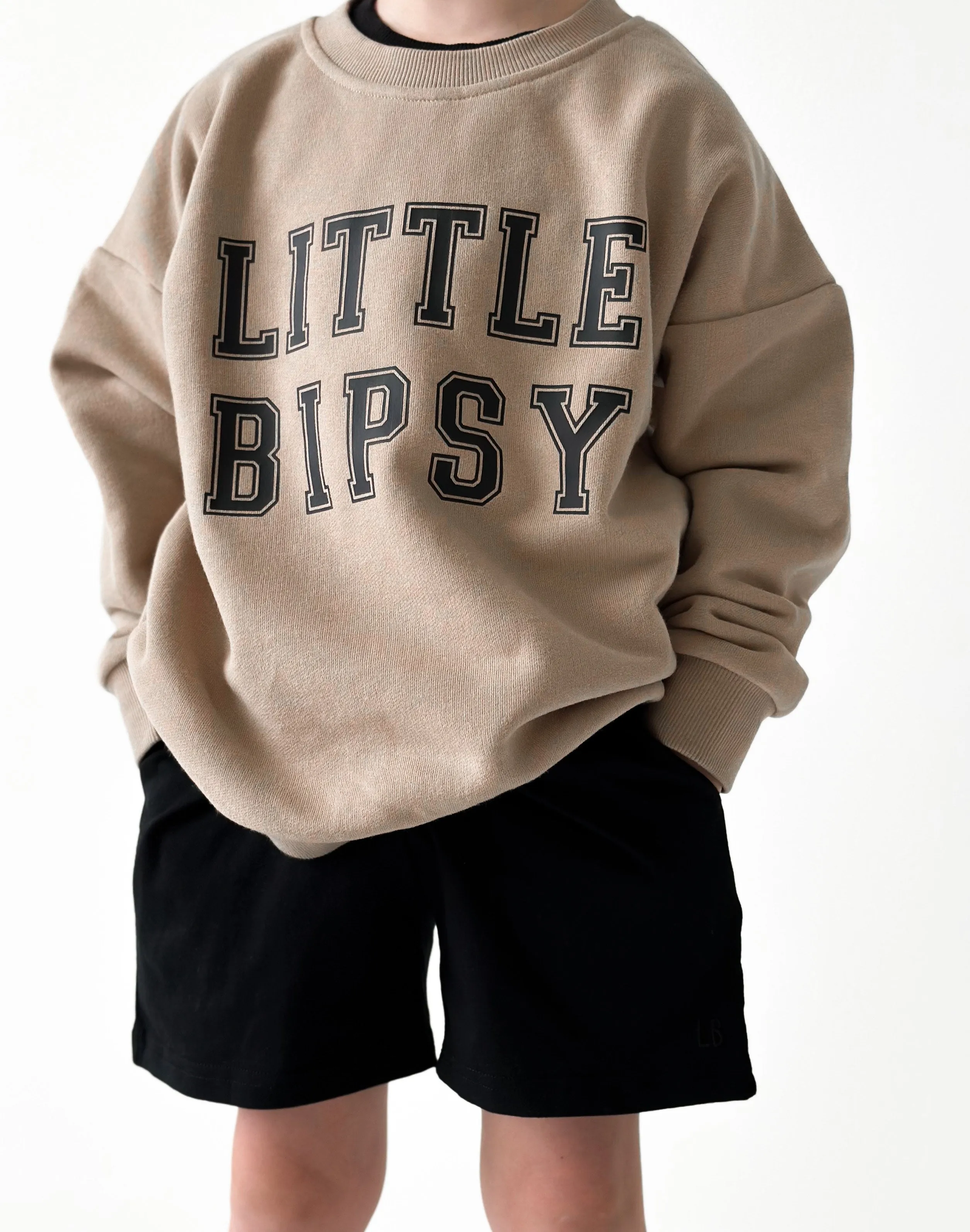 LB Collegiate Crewneck - Tan