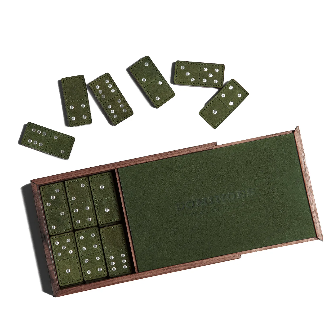 Leather Dominoes Set