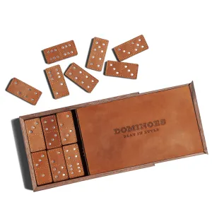 Leather Dominoes Set