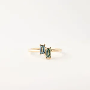 Lily-Mae Ring - Teal   Blue Sapphires