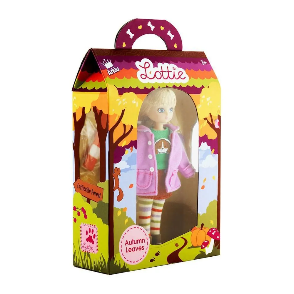 Lottie doll autumn leaves