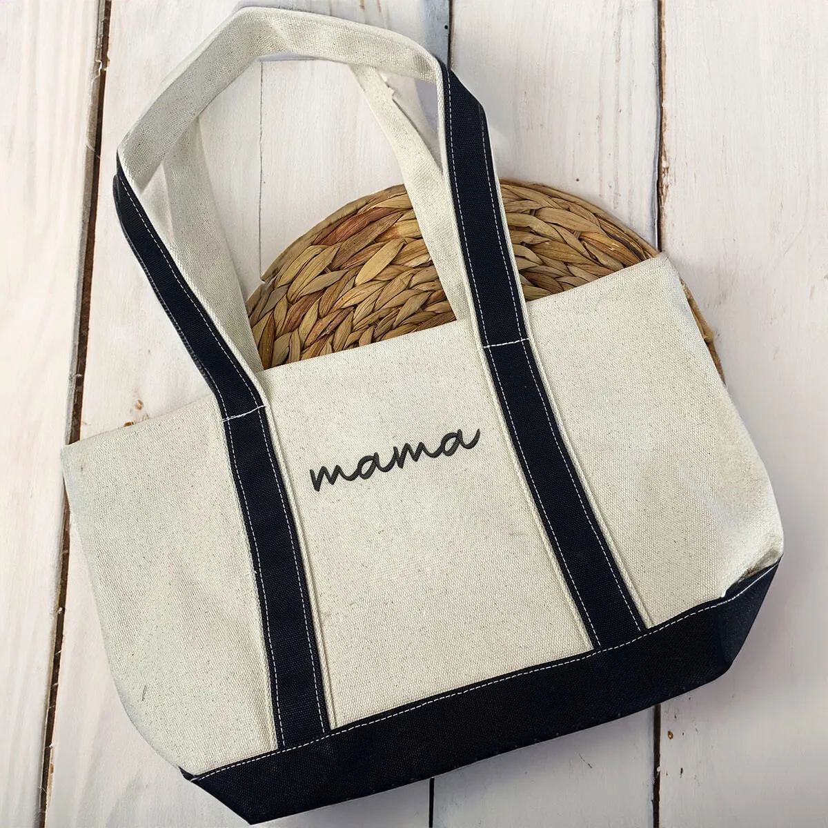 Mama Twin Pack: Embroidered Sweatshirt & Tote Bag