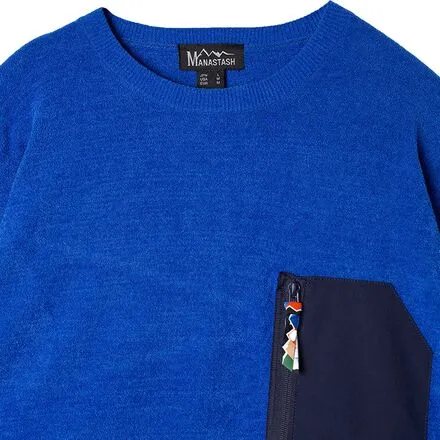 Manastash Crew Knit Mole sweatshirt, blue