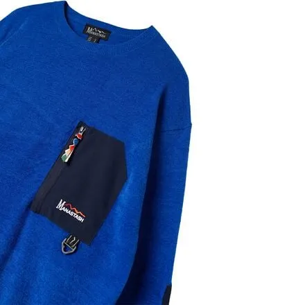 Manastash Crew Knit Mole sweatshirt, blue