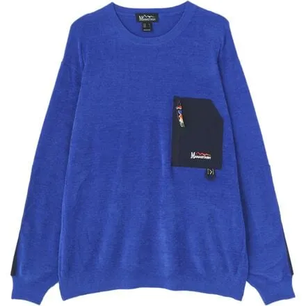 Manastash Crew Knit Mole sweatshirt, blue