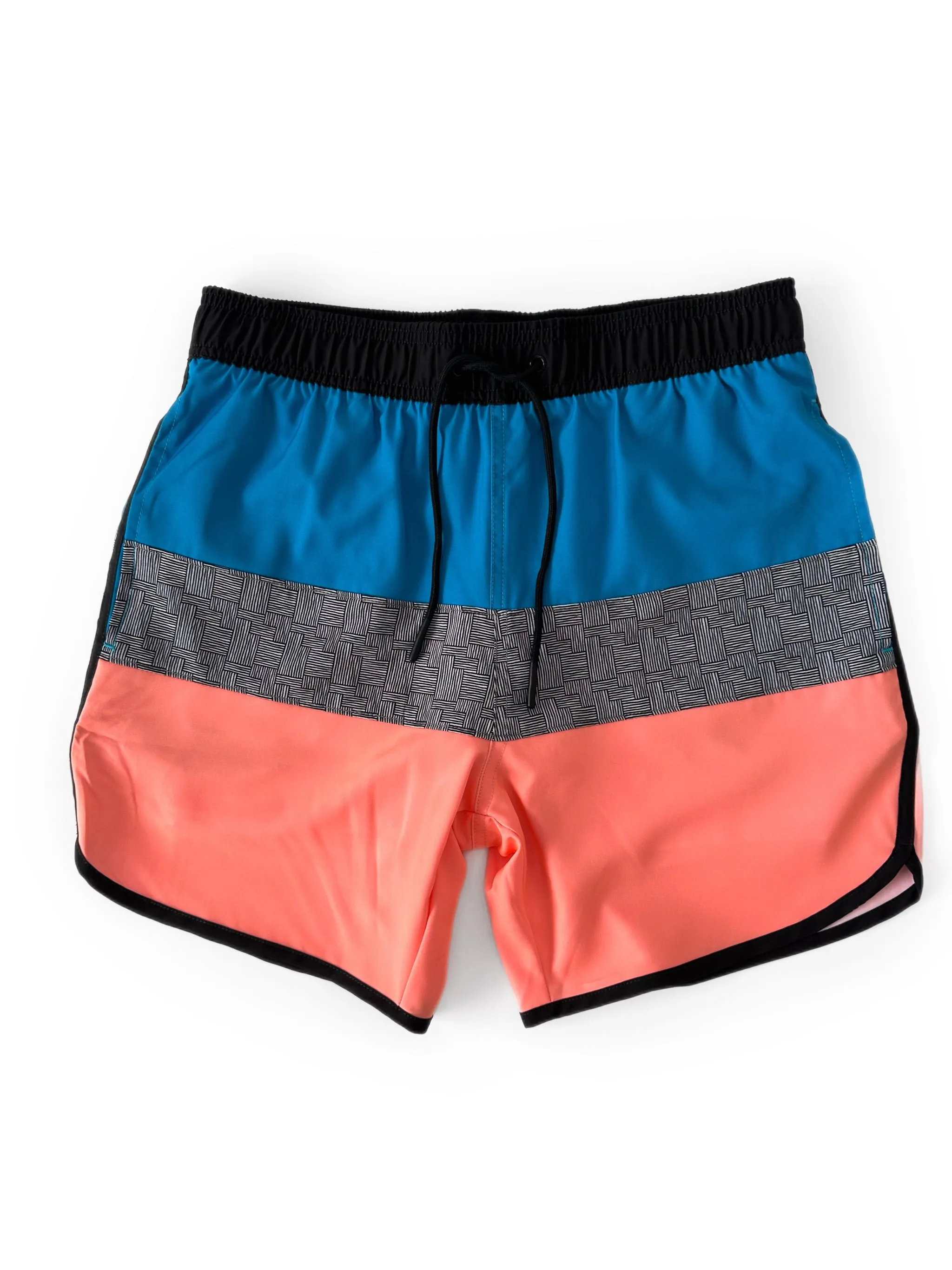 Men's Block Swim Short - Neon Pink