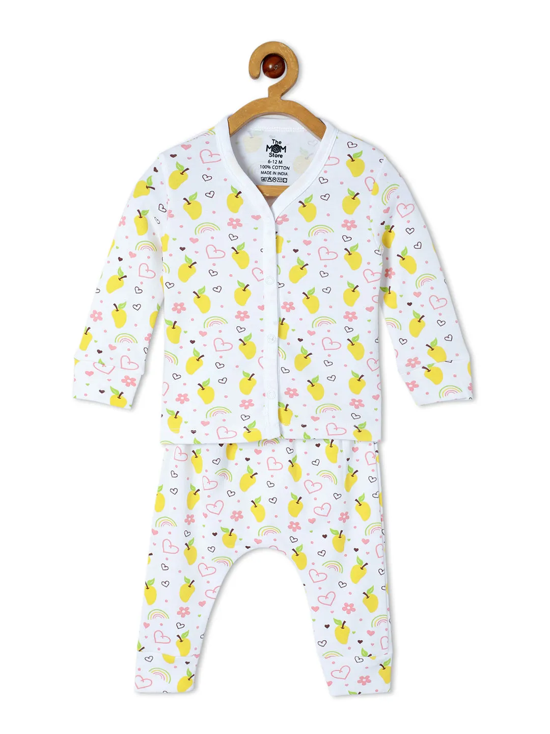 Newborn and Infant Pajama Set Combo of 2: Mango Mia-Fruitilicious