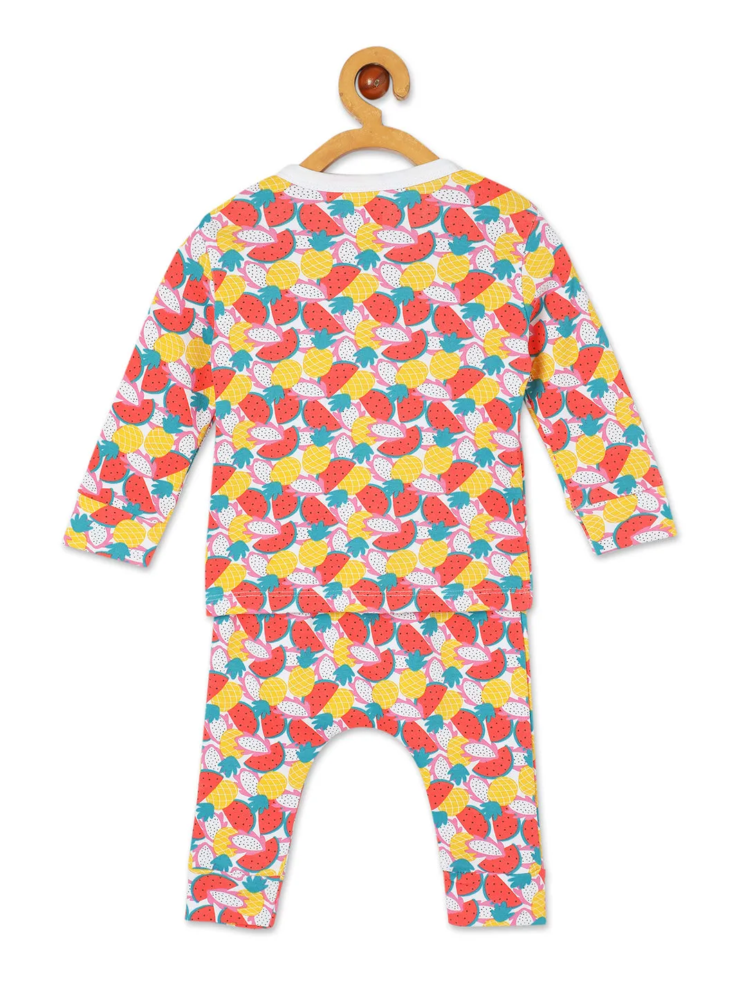 Newborn and Infant Pajama Set Combo of 2: Mango Mia-Fruitilicious