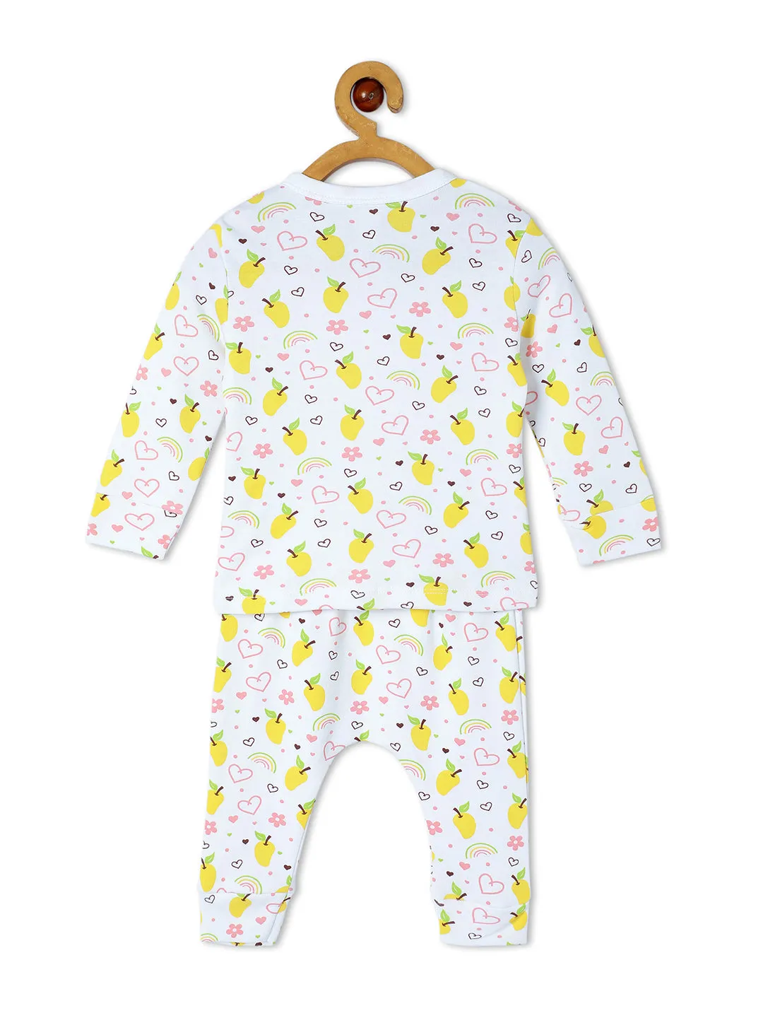 Newborn and Infant Pajama Set Combo of 2: Mango Mia-Fruitilicious