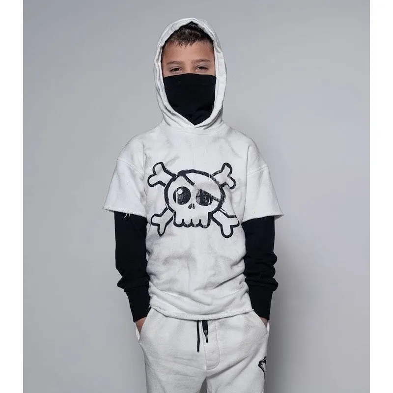 NUNUNU Skull Twofer Ninja Hoodie