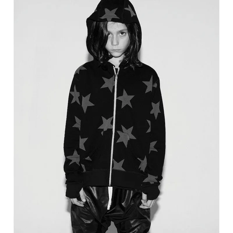 NUNUNU Star Zip Hoodie